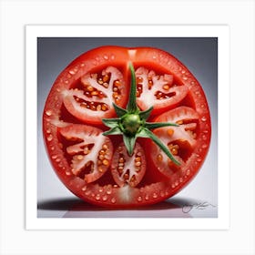 Sliced Tomato Art Print