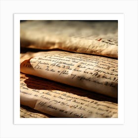 Old Manuscripts 12 Art Print