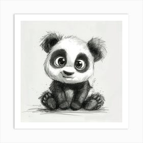 Cute Panda Bear Art Print