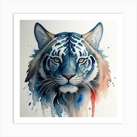 Tiger Painting Art Print