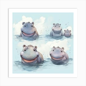 Hippo 6 Poster