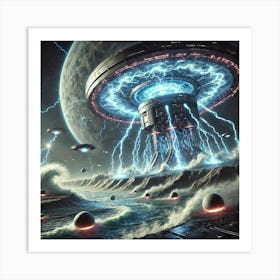 Lunaris Storm Engine Converted Art Print