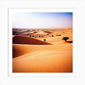 Desert Landscape - Desert Stock Videos & Royalty-Free Footage 1 Art Print