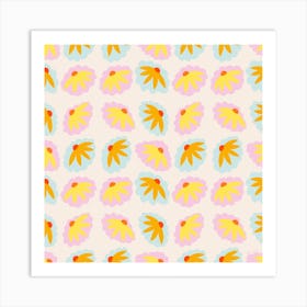 Seashells Square Art Print