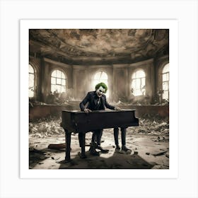 Joker Piano Art Print