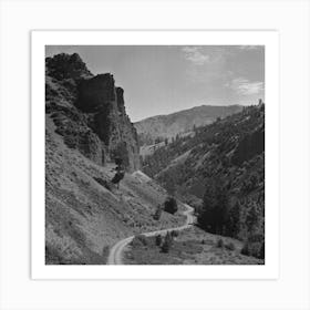 Lemhi County, Idaho, Road Down Williams Creek Valley By Russell Lee Art Print