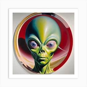Alien Face 3 Art Print