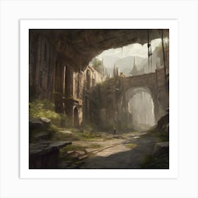 Ruins Of A City 10 Art Print