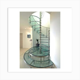 Glass Spiral Staircase Art Print