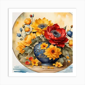 Flowers In A Vase Art Print