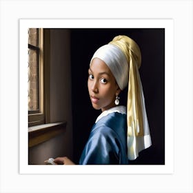 Girl With Pearl Earring Art Print