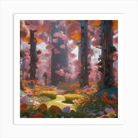 Forest Of Flowers Art Print