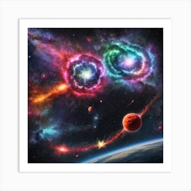 Cosmic Landscape  Art Print