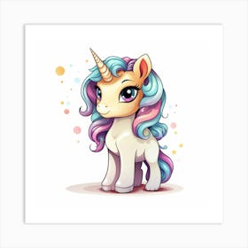 Cute Unicorn 529 Art Print