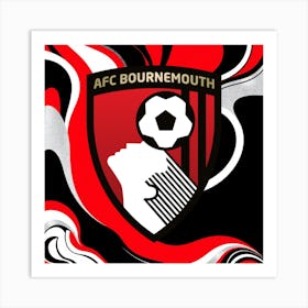 A.F.C. Bournemouth Logo Wall Arts 8 Art Print