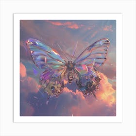 Butterfly In The Sky 2 Art Print