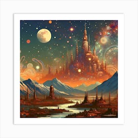 Land Of Fantasy 18 Art Print