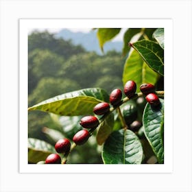 Coffee Beans On A Tree 39 Art Print