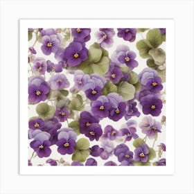 Violets 5 Art Print