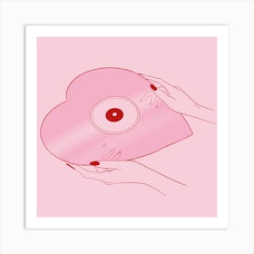 Heart Shaped Record 1 Art Print
