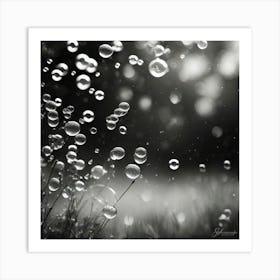 Water Bubbles Art Print