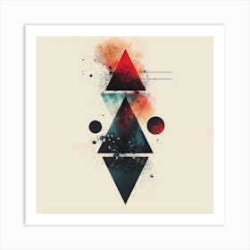 Abstract Triangles 2 Art Print