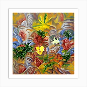 Tropical Abstract Art Print