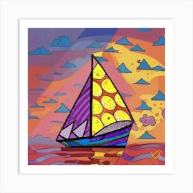 Sailing Into The Sunset Art Print