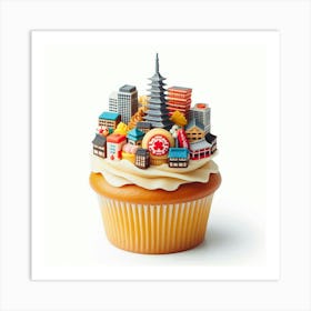 Japanese Cupcake 1 Art Print