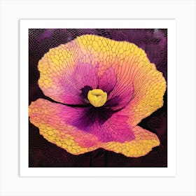 Mesh Poppy Art Print