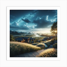 Landscape Painting Art Print