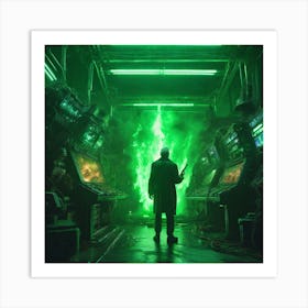 Man In A Green Room Art Print