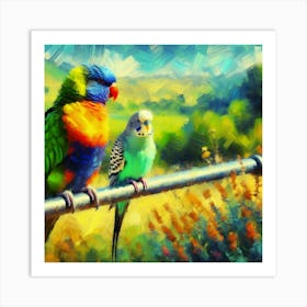 Parrot of Budgerigar 2 Art Print