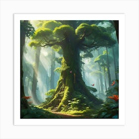 Tree In The Forest 2 Art Print