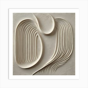 'Wavy Lines' 1 Art Print