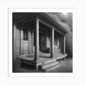 Porch Of The Old House Art Print