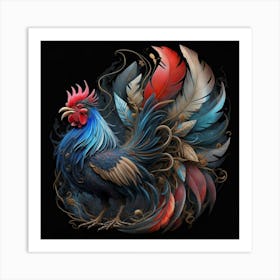 Rooster 2 Art Print