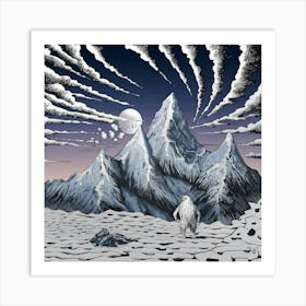 Yeti S Odyssey – Exploring The Himalayas Art Print