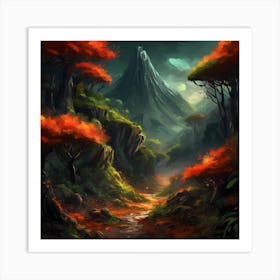 Fantasy Landscape Painting Art Print