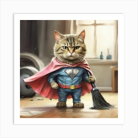 Super Cat 3 Art Print