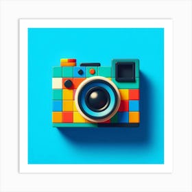 Pixelated Camera Art Print