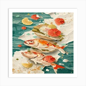 Koi Fish Art Print