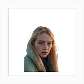 Girl In A Jacket Art Print