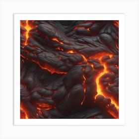 Lava texture 18 Art Print