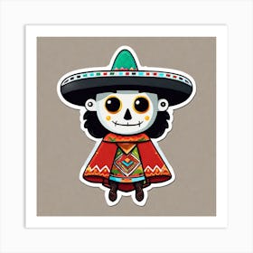 Day Of The Dead Skeleton 2 Art Print