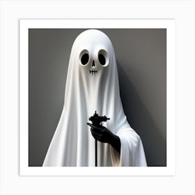 Ghost With A Gun 4 Art Print