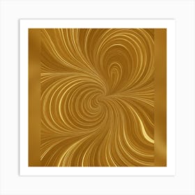 Gold Swirl Background 1 Art Print