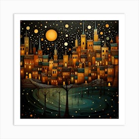 Night In The City Art Print