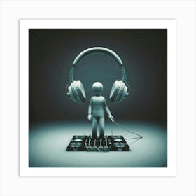 Dj man 2 Art Print