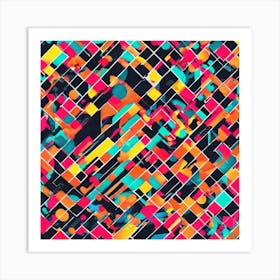 Abstract Geometric Pattern 14 Art Print